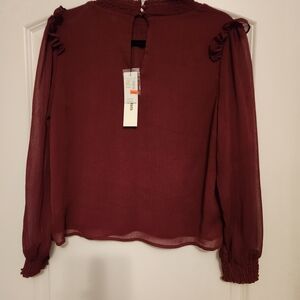 Vigoss Elegant Burgundy Women's Top